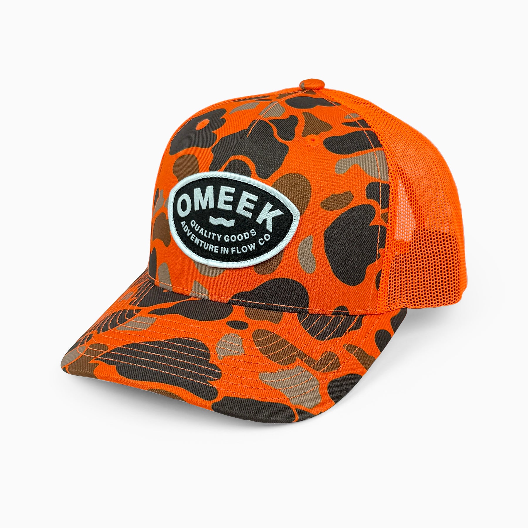 Utility Orange Duck Camo Hat